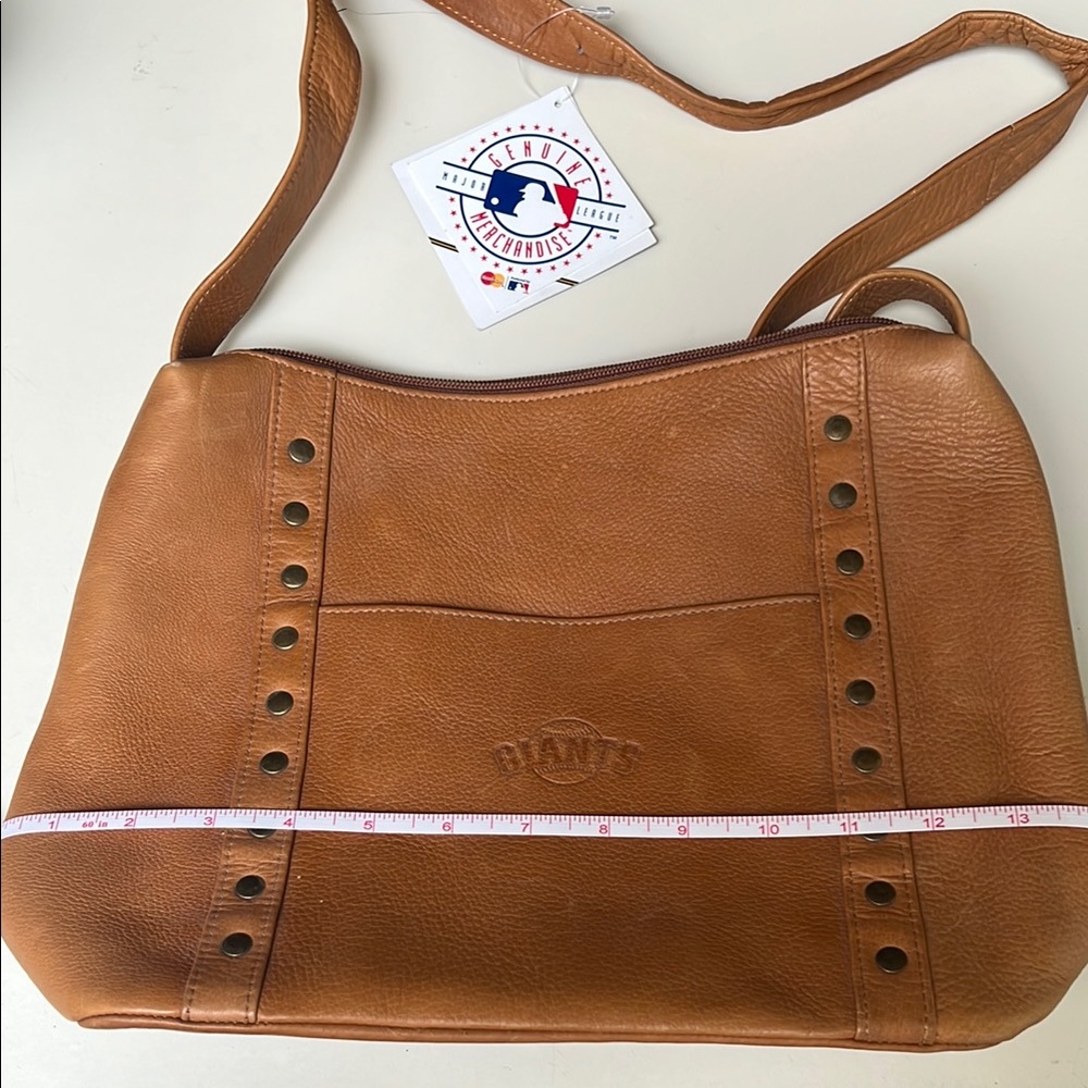 San Francisco Giants Brown Leather Shoulder Bag